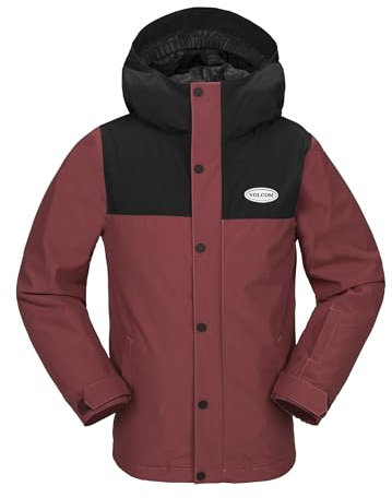 Volcom - Skijacke/Snow Stone. 91 Ins Redwood Jungen – Größe M – Rot