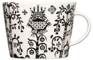 Iittala Taika 1070915 Vitro Porcelain Mug 11.8 x 9.8 x 7.4 cm Capacity 0.3 L Black and White