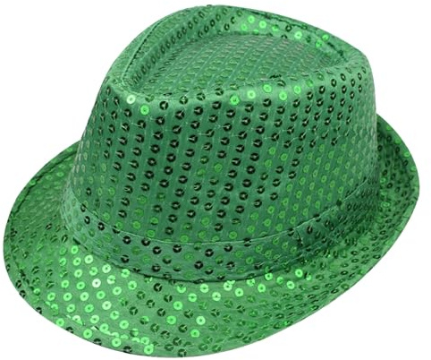 Pailletten Hut, Erwachsene Unisex Glitzer Partyhüte Kopfbedeckung, Glitzer Partyhüte für Karneval Kostüm Themenparty Mottoparty