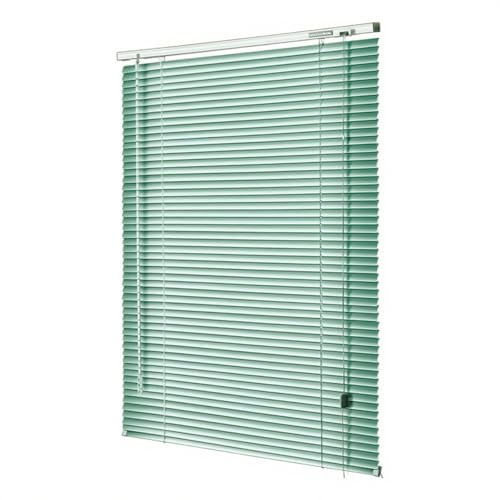 AJTXCSFOQL Personalizzata Tenda Veneziana da 25 mm Lamelle, 120 175 160 130 40 80 75 210 225 55 95 100 115 150 145 Tende Veneziane per Finestre Interne, Protezione dalla Luce e ai Raggi Solari(Verde)