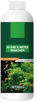 Algae & Moss Remover for Fish Tank - Safe Water Purification, Algae Control for Fresh and Salt Water Home Aquariums, Quickly Combats All Types Of Algae In The Aquarium - 200ML (1 Bottle)