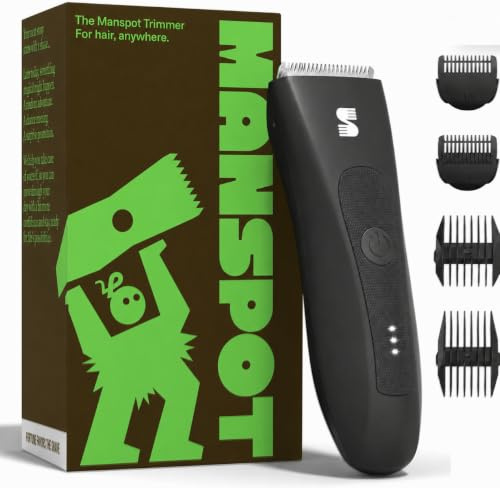 MANSPOT Body Hair Trimmer Men, Manscape Ball & Groin Trimmer