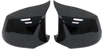 Tür Spiegelkappen Für F10 F11 2010-2013 Rückspiegelabdeckungen Flügelseitenspiegelkappen M Auto Rückspiegel Abdeckung(Bright black)