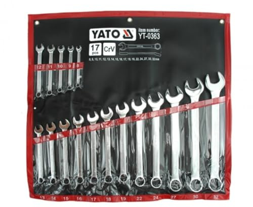 YATO YT-0363 - llaves combinadas 8-32mm 17pcs