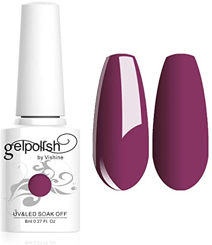 Vishine - Smalto per unghie in gel semi permanente UV / LED, 8 ml; 239 colori assortiti, per nail art e manicure, C05