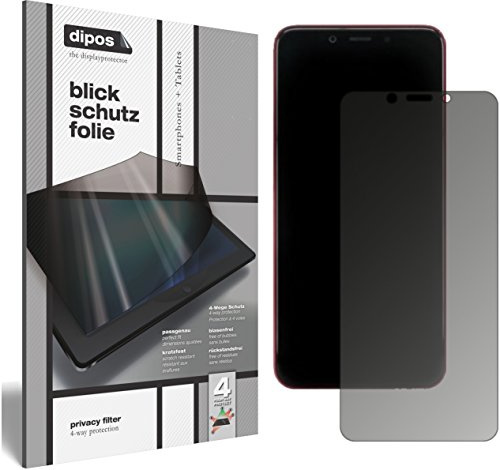 dipos Protector de Pantalla Antiespía para Xiaomi Mi A2 | Película protectora mate, filtro de privacidad 4 vías, ajuste perfecto, antiarañazos, sin burbujas, autoadhesivo