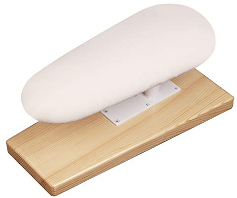 TT&CC Ärmel-bügelbrett, Solide Holz volle größe schwere Pflicht extra stabile wärme beständig White Mini EIN bügeleisen -Brett Bügelbrett-A