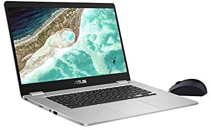 ASUS Ordinateur portable fin et léger à écran tactile FHD 2019 15,6 Quad-Core Pentium N4200 jusqu'à 2,5 GHz, 4 Go de RAM DDR4, 64 Go eMMC, Wi-Fi 802.11ac, Bluetooth 4.0, USB 3.1, Chrome OS