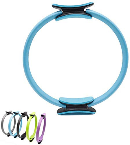 BriskyM Pilates Ring Unbreakable Fitness Yoga Ring Kraftwiderstand Übungskreis für Shaping und Fitness (Blau, 1)