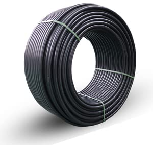 Manguera de riego de Agua Flexible de plástico Resistente de PVC Manguera de riego por Goteo para Agricultura Industrial Riego de jardín de césped(50 Meters)