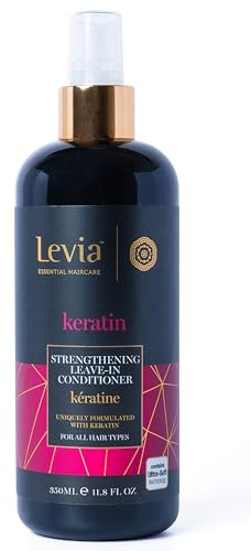 Levia | Crème de Soin Sans Rinçage à la Kératine | Renforce la Vitalité du Cheveu | Il Nourrit et Hydrate | Crème de Soin Sans Rinçage à la Kératine | Pour Tous Types de Cheveux | 350ml