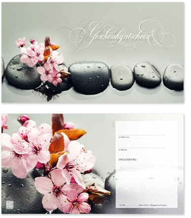 GESCHENKGUTSCHEINcom by POS-HAUER. 50 Gutscheine. Blanko zum Selberausfüllen. Für Wellness Spa Physiotherapie und andere Unternehmen.