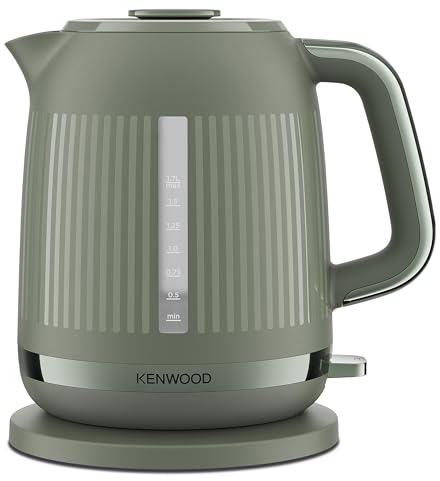 Kenwood Dusk Electric Kettle, 360° Swivel Base, Water Level Indicator, Cord Storage, Boil-Dry Protection, Removable Filter, Capacity 1.7L, ZJP30.000GN, 3000W, Olive Green