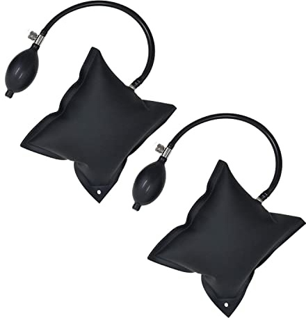 Coussin pour Soulever,2 pcs Gonflable Pompe à Air Coussin TPU Outillage Auto Accessoire Coussins d'air de Soutiens pour Portes Fenêtres Meubles Réfrigérateur Noir 20 INCH