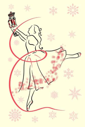 Nutcracker Ballerina Journal - Yellow: 6x9 and 120 pages Blank lined notebook for Ballerinas