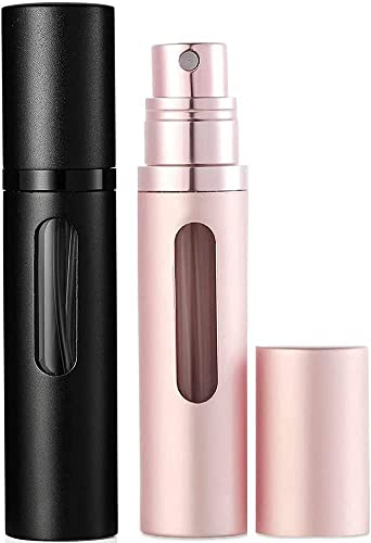 Parfümzerstäuber Nachfüllbare Parfüm Flaschen Portable Zerstäuber Mini Sprühflasche Taschenzerstäuber mit Fenster für Unterwegs 8ml