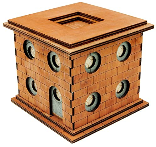 Logica Puzzles art. The Artists' Workshop - Brain Teaser in Wood - Secrete Box - Difficulty 5/6 Incredible - Leonardo da Vinci Collection