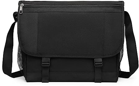 Kono Laptop Messenger Bags Men's Shoulder Bag Fits 15.6 Inch Laptop Water Resistant Anti Theft Cross Body Satchel Briefcase for School Travel Work