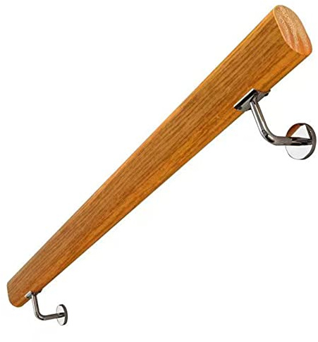 LQSYBHD Corrimano in Legno per Scala dei Bambini Anziani Ringhiera, Casa al Coperto Parete Passamano,Solido di Sicurezza Antiscivolo Ringhiera della Scala(Size:120cm/3.9ft)