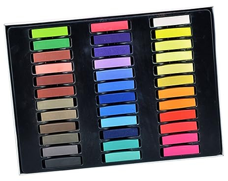 MAGICLULU 36 Haarkreidefarben Haarfärbemittel für lila Haarkreide temporäre Haarkreide Haarfarbe Wachs kinder haarfarbe hair color chalk wachsmalstifte Pastellstifte Sanft Haarfärbestift