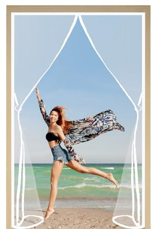 Fliegengitter Tür Magnet Insektenschutz 70x210cm Magnetischer Insektenschutz Fliegenvorhang Moskitonetz ohne Bohren Magnetvorhang ohne Bohren Weiß