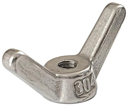 FANNIXI Big Ear Hand Tight Mutter M3 M4 M5 M6 M8 M10 M12 M14 M16 bis M24 Flügelmuttern aus Edelstahl A2 304, handfest anziehen, Muttertyp/Typ mit großem Ohr (Color : Butterfly Type, Size : M12)
