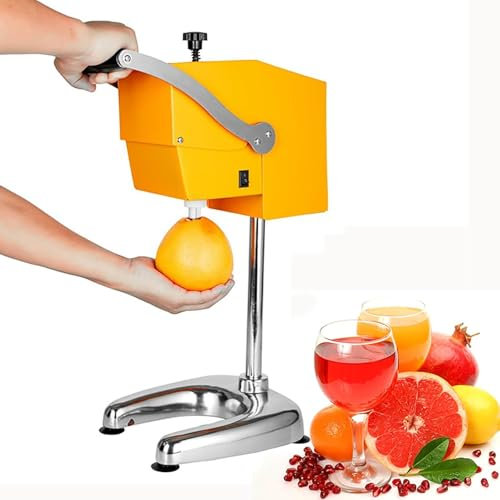LBMED Spremiagrumi Elettrici Commerciali, Spremiagrumi con 2 Lame Sostituibili E Carotatore, Estrazione Rapida del Succo 10S E Produzione 22-25pezzi /min,Nessuno Spreco, per Frutti da 88-120 Mm