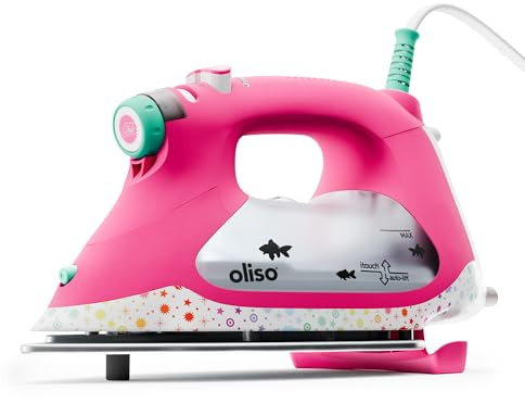 TG1600 Pro Plus SmartIron med automatisk lyft - för kläder, sömnad, quiltning och hantverk Strykning | Ångstrykjärn med Diamond Ceramic-Flow-sula, Tula Pink
