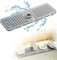 2024 New Improved Tap Mat for Kitchen Sink, Splash Guard, Silicone Dish Drying Mat, Washing Up Liquid, Sponge Holder, Shelf for Kitchen and Bathroom Sink (Gray, 1PCS)