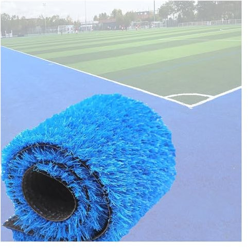 Gazon artificiel pour animaux de compagnie, jardin, paysage, hauteur des poils de 3 cm, tapis de gazon synthétique, couleur bleue, 150 x 400 cm, tapis de balcon