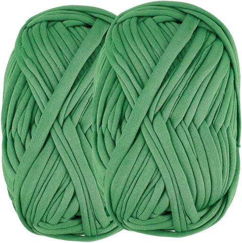 CREATCABIN 2 paquet Ficelle Jardin Souple pour Plantes Attaches pour Tomates Support D'Arbre Ficelle Jardin Extensible pour Grimpantes Légumes Fleurs Fournitures D'Artisanat Vert 98 pieds 30 m/Rouleau