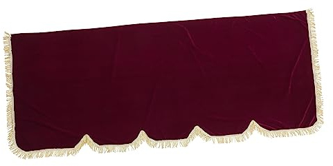 Toyvian Klaviertastaturabdeckung zum Schutz und Verlängern der Lebensdauer von Klavieren und Elektronischen Tastaturen mit 88 Tasten aus Rotem Plüsch Leichtes Digitalpiano Cover