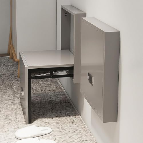 Faltbarer Wandhocker - Ultra -dünner Klappstuhl - geeignet für Kamine, Balkone, Kleiderschränke, Badezimmer,A