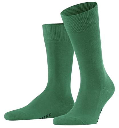 FALKE Family M So coton durable unies 1 paire, Chaussettes Homme, Vert Tourmaline 7618, 39-42