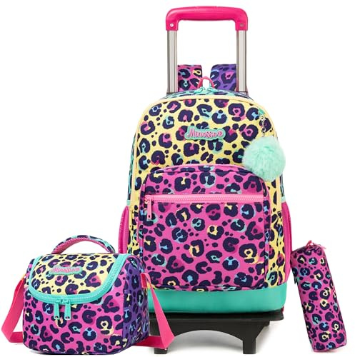 HTgroce Mochila Con Ruedas Niña Mochilas Escolares Con Ruedas 8 años