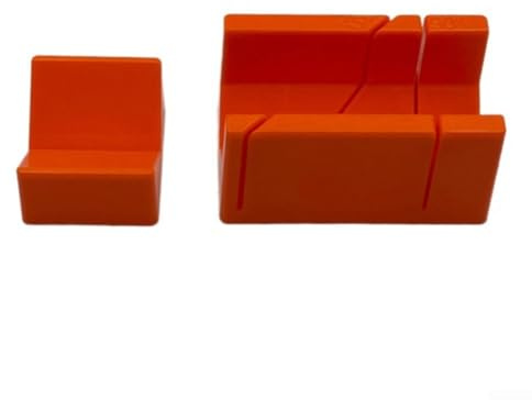 Juego de cajas de inglete para cortes biselados a 90 grados y 45 grados, diseño compacto para un fácil transporte