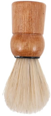 Blaireau de Rasage Rétro à Manche en Bois, Brosse à Barbe | Poils en Soie de Sanglier, Format Voyage et Usage Maison, Finition Soignée pour Mousse de Rasage