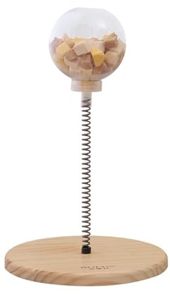 Boule de friandises pour Chat avec Ressort | Cat Feeder Ball Jeu interactif pour Votre Chat | Boule d'alimentation pour Distributeur de Nourriture interactif et de Perte de Poids à Ventouse pour
