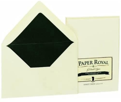 Rössler - Paper Royal Kuvert DIN C6 20 Stück Chamois | Briefumschläge ohne Fenster DIN C6 für Briefpapier, Einladungen, Glückwunsch- und Hochzeitskarten