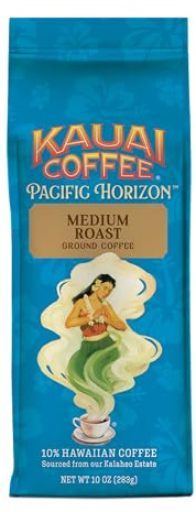 Kauai Coffee Koloa Estate Café molido premium Hawaiano de tostado medio Bolsa de 283 g