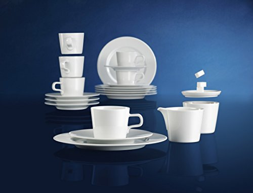 Seltmann Weiden Kaffeeservice No Limits weiß Porzellan mikrowellengeeignet/spülmaschinengeeignet No Limits