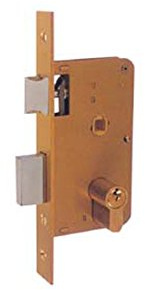 Ezcurra M38871 - Cerradura embutir hierro latonado 4000-60