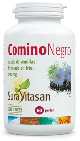 SURA VITASAN Comino Negro 60 Perlas Aceite de Semillas