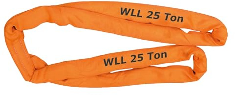 PETEX Rundschlinge, WLL Tragkraft: 25000 kg, Länge 3 m, Umfang 6 m, nach DIN EN 1492-2, Orange