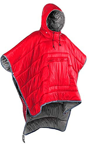 Gaorui Poncho cape de pluie Vestes Coupe-pluie Camping En Plein Air Cape Avec Chapeau Étanche Chaud Epais Sac De Couchage pour Adultes Hommes Femmes Hiver Moto Voyager Randonnée