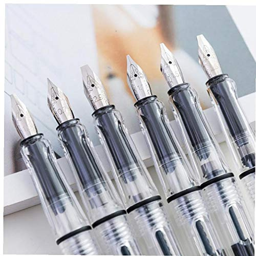 Pinicecore Calligraphie Pen Set Parallèle Duckbill Gothique Parallèle Calligraphie Art Astuce Plat Tibétain Arabe Fountain Pen 0.7mm 1.1mm 1.5mm 1.9mm 2.5mm 2.9mm