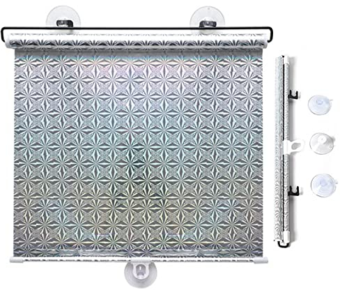 Xrdbfd Verdunkelungsrollo Mit Saugnäpfen Ohne Bohren, 40x125/58x125cm Sonnenschutzrollo Für Dachfenster, Fenster Sonnenschutz Verdunkelungs Rollos,40x60cm/16 * 24in