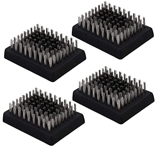 Bbq Brush Heads Grill Brush Replacement Heads Wire Bristle Grill Cleaning Brush Heads BBQ Cleaner 4PCS