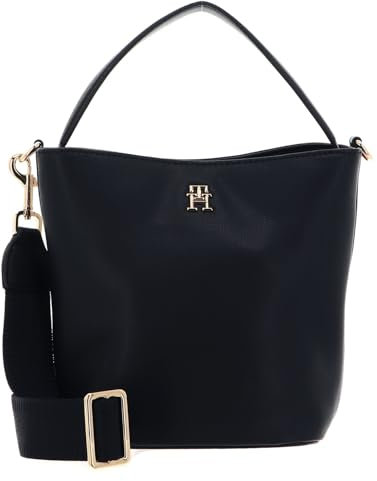 Tommy Hilfiger Damen TH Essential SC Bucket Corp AW0AW15699 Taschen, Blau (Space Blue)