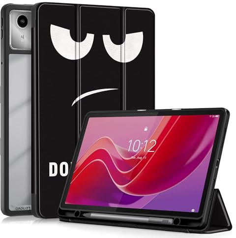 TOPCASE Funda Clara Transparente PC Respaldo para Lenovo Tab M11 TB330FU 11 Pulgadas 2024 con Soporte Bolígrafo,Ultra Delgado Carcasa con Soporte Función y Auto-Sueño/Estela,Donttouch